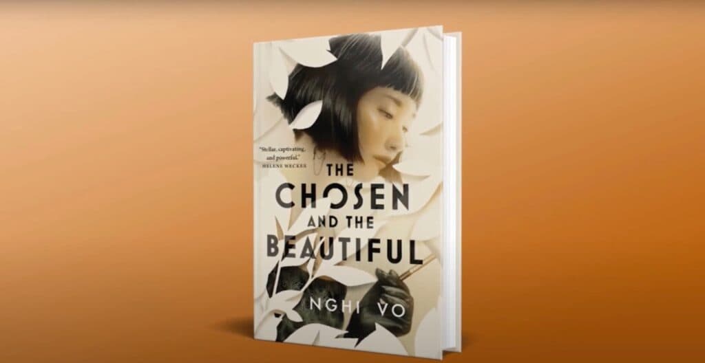 Book "Chosen and The Beautiful" on an orange background