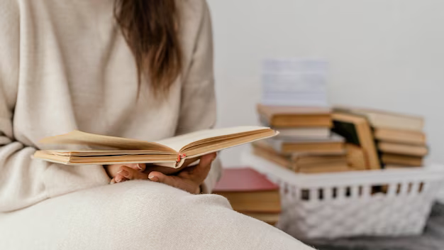 Girl reading a book